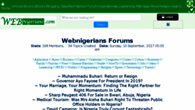 What Webnigerians.com website looked like in 2017 (6 years ago)