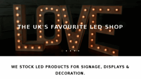 What Weloveleds.co.uk website looked like in 2017 (6 years ago)
