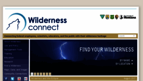 What Wilderness.net website looked like in 2017 (6 years ago)