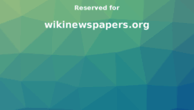 What Wikinewspapers.org website looked like in 2017 (6 years ago)