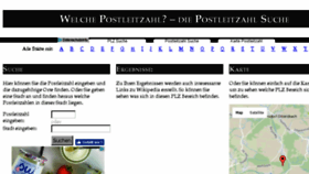 What Welche-postleitzahl.de website looked like in 2017 (6 years ago)