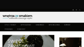 What Wnetrza-ze-smakiem.pl website looked like in 2017 (6 years ago)