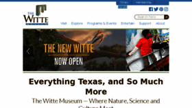 What Wittemuseum.org website looked like in 2017 (6 years ago)