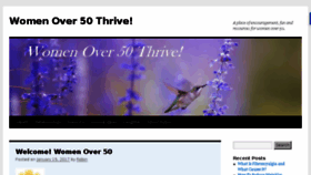 What Womenover50thrive.com website looked like in 2017 (6 years ago)