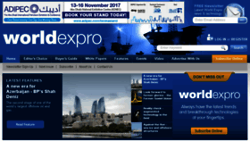 What Worldexpro.com website looked like in 2017 (6 years ago)