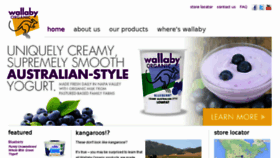 What Wallabyyogurt.com website looked like in 2017 (6 years ago)