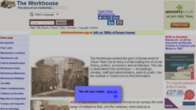 What Workhouses.org.uk website looked like in 2017 (6 years ago)