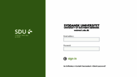 What Webmail.sdu.dk website looked like in 2017 (6 years ago)