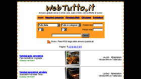 What Webtutto.it website looked like in 2017 (6 years ago)