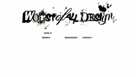 What Worstofalldesign.com website looked like in 2017 (6 years ago)