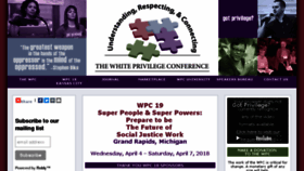 What Whiteprivilegeconference.com website looked like in 2017 (6 years ago)