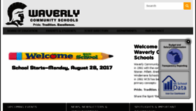 What Waverlycommunityschools.net website looked like in 2017 (6 years ago)