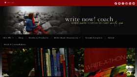 What Writenowcoach.com website looked like in 2017 (6 years ago)