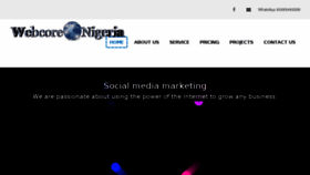 What Webcorenigeria.com website looked like in 2017 (6 years ago)