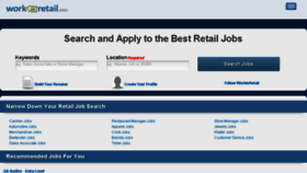 What Workinretail.com website looked like in 2017 (6 years ago)