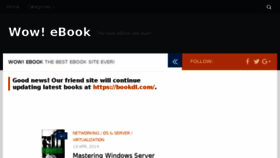 What Wowebook.com website looked like in 2017 (6 years ago)