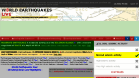 What World-earthquakes.com website looked like in 2017 (6 years ago)