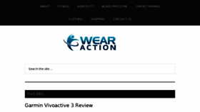 What Wearaction.com website looked like in 2017 (6 years ago)
