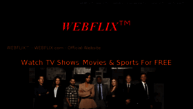What Webflix.com website looked like in 2017 (6 years ago)