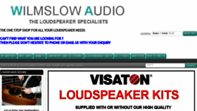 What Wilmslow-audio.co.uk website looked like in 2017 (6 years ago)