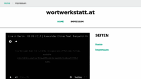 What Wortwerkstatt.at website looked like in 2017 (6 years ago)