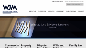 What Whytejustmoore.com.au website looked like in 2017 (6 years ago)