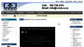 What Wrnd.co.za website looked like in 2017 (8 years ago)