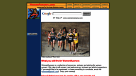 What Womenrunners.com website looked like in 2017 (6 years ago)