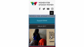 What Womenforafghanwomen.org website looked like in 2017 (6 years ago)