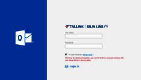 What Webmail.tallink.com website looked like in 2017 (6 years ago)