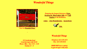What Wonderful-things.com website looked like in 2017 (6 years ago)
