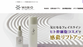 What Wabio.jp website looked like in 2017 (6 years ago)