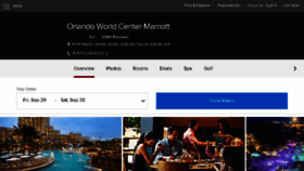 What Worldcentermarriott.com website looked like in 2017 (6 years ago)
