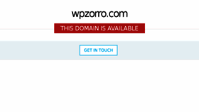 What Wpzorro.com website looked like in 2017 (6 years ago)