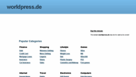 What Worldpress.de website looked like in 2017 (6 years ago)