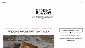 What Weddingdaypin.com website looked like in 2017 (6 years ago)