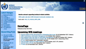 What Wiswiki.wmo.int website looked like in 2017 (6 years ago)