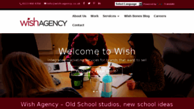 What Wish-agency.co.uk website looked like in 2017 (8 years ago)