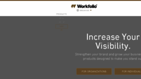 What Workfolio.com website looked like in 2017 (6 years ago)