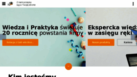 What Wiedzaipraktyka.pl website looked like in 2017 (6 years ago)