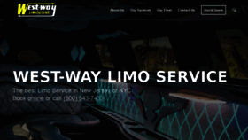 What Westwaylimo.com website looked like in 2017 (6 years ago)