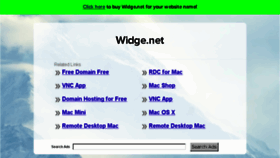 What Widge.net website looked like in 2017 (6 years ago)