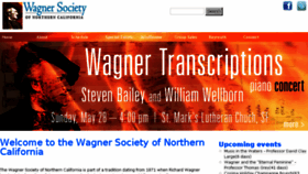 What Wagnersf.org website looked like in 2017 (6 years ago)