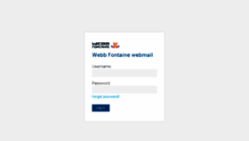 What Webmail.webbfontaine.com website looked like in 2017 (6 years ago)