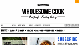 What Wholesome-cook.com website looked like in 2017 (6 years ago)