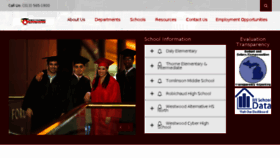 What Westwoodschools.net website looked like in 2017 (8 years ago)