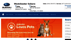 What Westchestersubaru.com website looked like in 2017 (6 years ago)