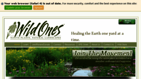 What Wildones.org website looked like in 2017 (6 years ago)
