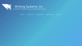 What Whitingsystems.com website looked like in 2017 (6 years ago)