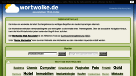 What Wortwolke.de website looked like in 2017 (6 years ago)